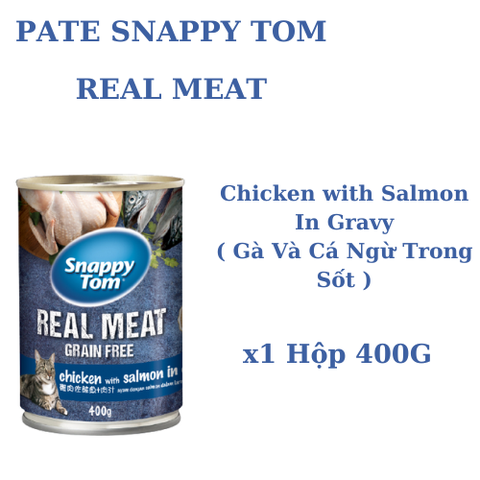 400gr - Pate Snappy Tom dạng lon cho Mèo