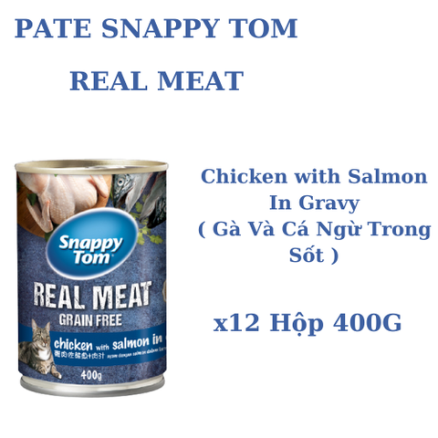 400gr - Pate Snappy Tom dạng lon cho Mèo