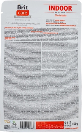 Hạt Brit Care Cat INDOOR ANTI-STRESS Grain-Free cho Mèo