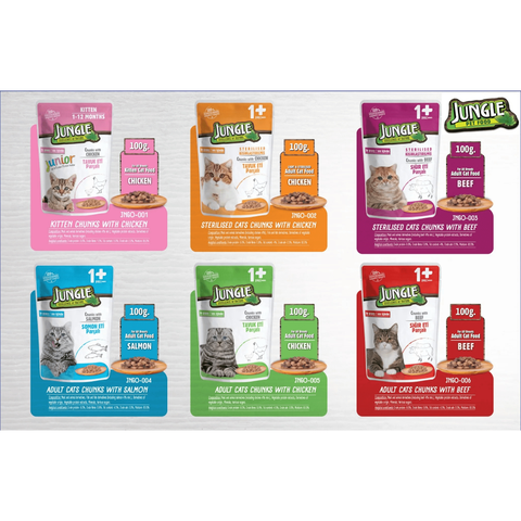 Gói 100gr - Pate Jungle cho Mèo