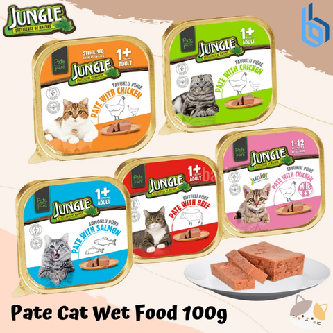 Lon 100gr - Pate Jungle cho Mèo