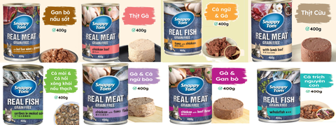 400gr - Pate Snappy Tom dạng lon cho Mèo