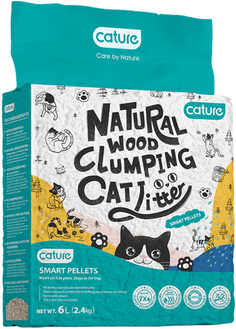 20L-8kg Cát gỗ Cature Natural Wood Clumping Size Lớn 16.8LBS(8kg)