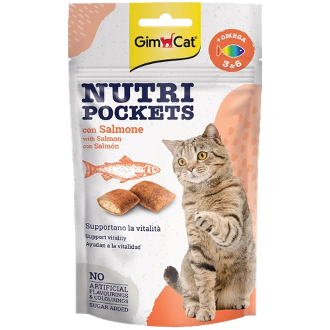 60gr Bánh thưởng Nutri Pocket Gimcat - Bánh quy giòn có nhân