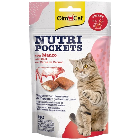 60gr Bánh thưởng Nutri Pocket Gimcat - Bánh quy giòn có nhân