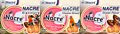 Pate tươi Nacre Organic dành cho Chó Mèo từ Cá, Gà, Bò đảm bảo giữ lạnh 24/7 Powered by Garé Pet Shop
