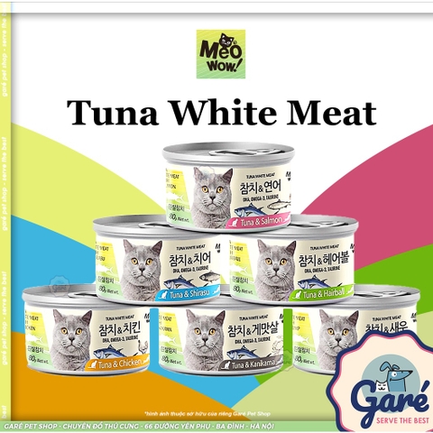 Pate Meowow - THỊT HỘP CHO MÈO TUNA WHITE MEAT