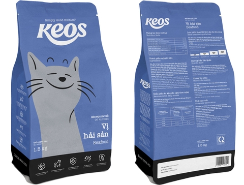 Hạt Keos Seafood Mèo mọi độ tuổi vị Hải sản