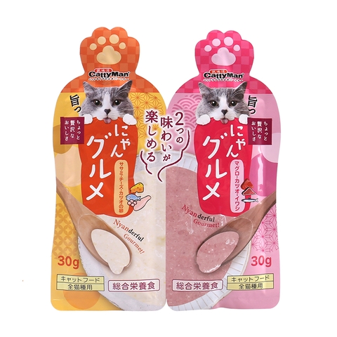 Combo 2 thanh 30gr Cam & Hồng - Súp thưởng CattyMan cho Mèo