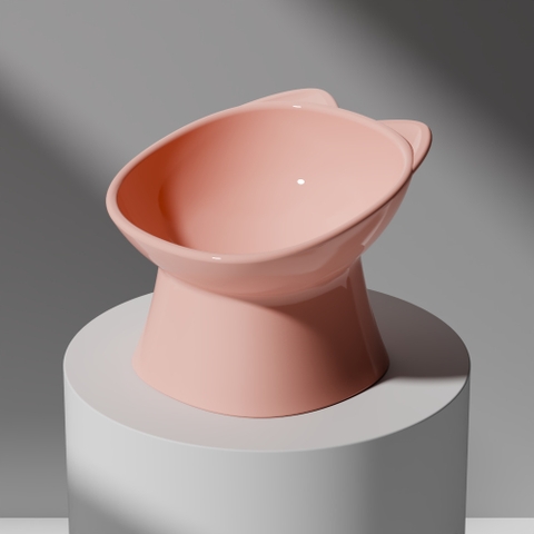 Bát nhựa chống gù pastel cho Chó Mèo