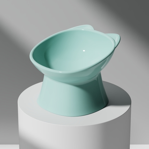 Bát nhựa chống gù pastel cho Chó Mèo