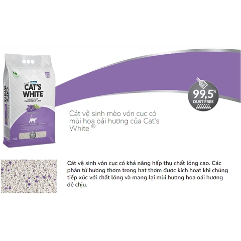 5/6L - Cát đất sét Cat's White