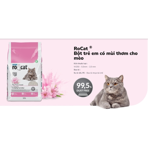 5L|4.25kg - Cát vệ sinh Rocat cao cấp cho mèo