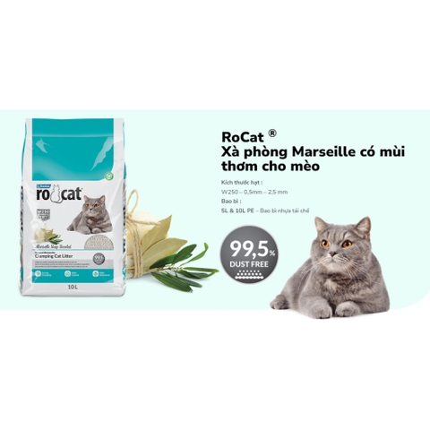 18L|15.3kg - Cát vệ sinh Rocat cho mèo