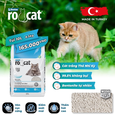 10L|8.5kg - Cát vệ sinh Rocat cao cấp cho mèo