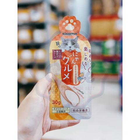x1 thanh 30gr LẺ - Súp thưởng CattyMan cho Mèo