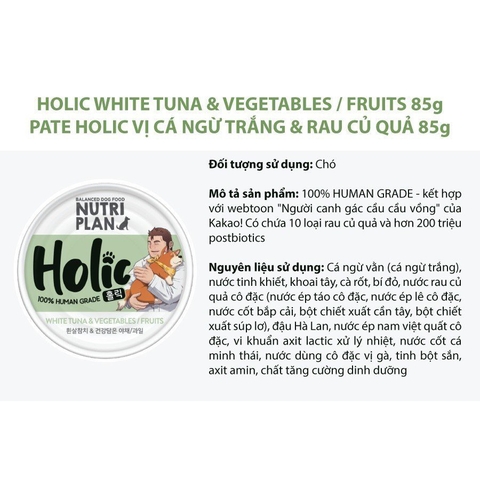 Pate Holic cho Chó
