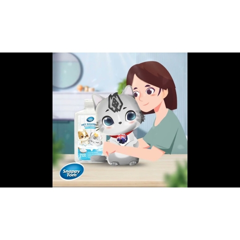 500ml - Sữa tắm kết hợp xả Snappy Tom cho Chó Mèo