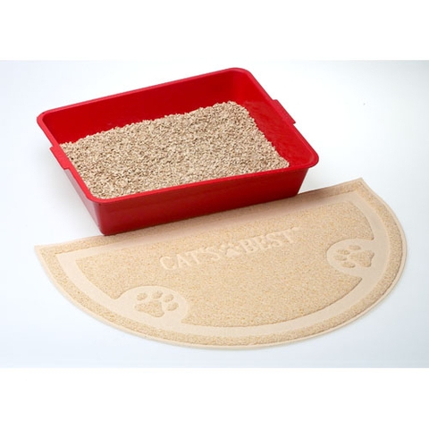 Thảm lót chậu cát mèo - Cat's Best Cat Litter Anti-Tracking Mat Thảm vệ sinh chống cát mèo vương vãi chống bám dính chân