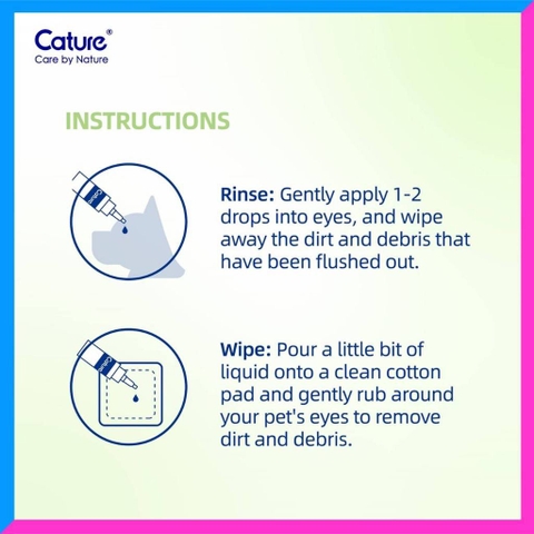Dung dịch rửa mắt PureLab Eye Cleanser cho Chó Mèo chai 120ml