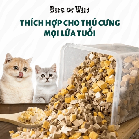 Thịt sấy Bite of Wild cho Mèo