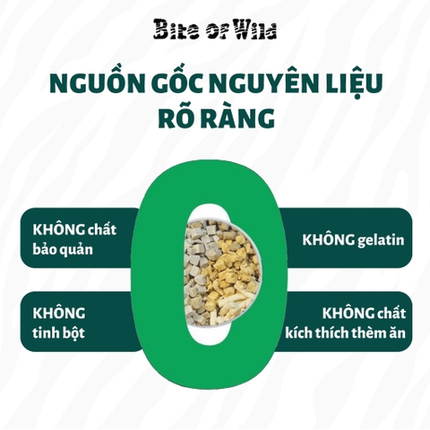 Thịt sấy Bite of Wild cho Mèo