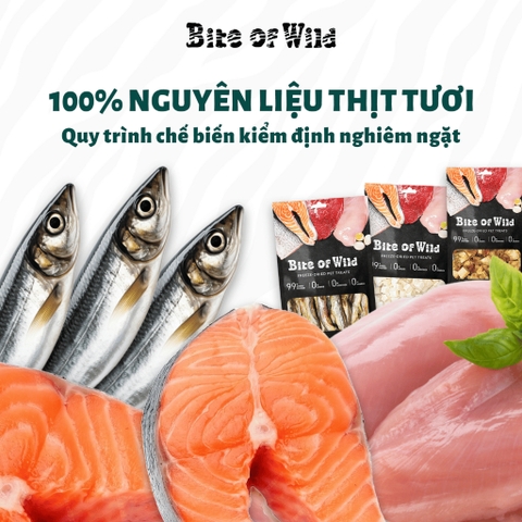 Thịt sấy Bite of Wild cho Mèo