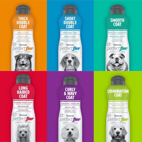 Sữa tắm Tropiclean Perfect Fur cho Chó