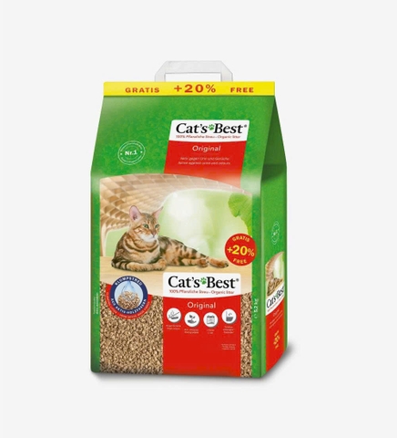 Cát gỗ Original Cat's Best - CÁT GỖ MÈO VỆ SINH HỮU CƠ VÓN CỤC KHỬ MÙI VÀ VI TRÙNG CAT'S BEST ORIGINAL