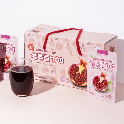 Nước ép lựu 100 Hàn Quốc combo 10 gói ( 70ml/ gói )