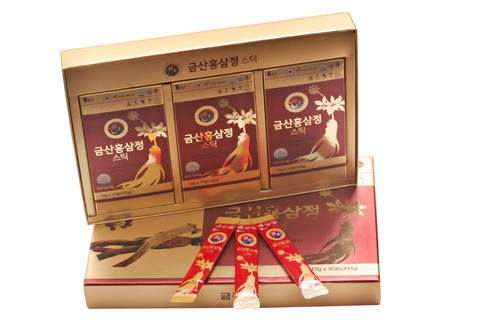 Chiết xuất hồng sâm đóng gói dạng que (10ml x 10 que/ hộp nhỏ )