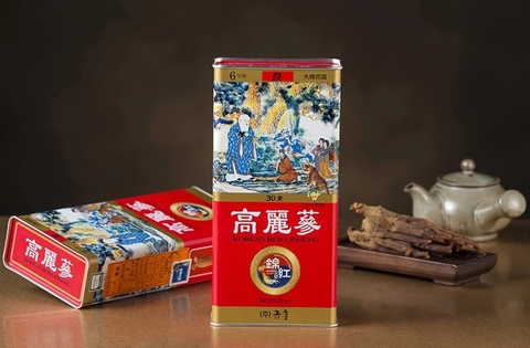 Hồng sâm sấy khô hộp thiếc Geumhong 300g ( 8 củ - 10 củ )