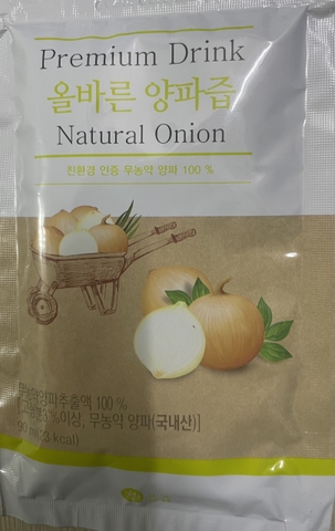 Nước ép hành tây Hàn Quốc combo 10 gói ( 90ml/ gói )