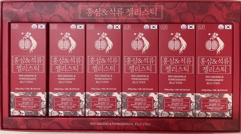 Chiết xuất Hồng Sâm & lựu dạng thạch jelly ( 20ml x 10 stick/ hộp nhỏ )