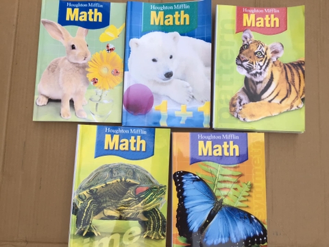 SÁCH TOÁN MỸ Houghton Mifflin - 7 levels Grade K - 6