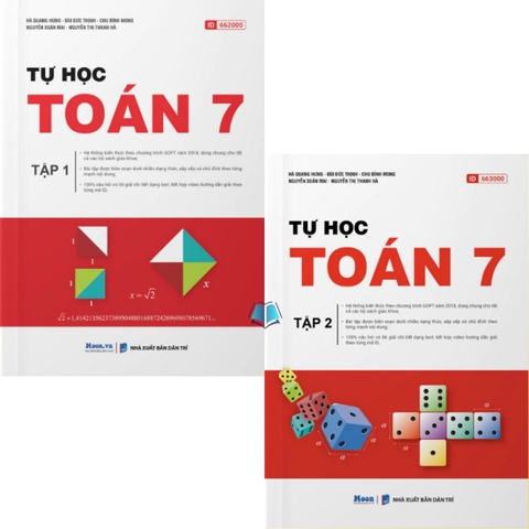 Sách toán lớp 7 tập 1  + tập  2