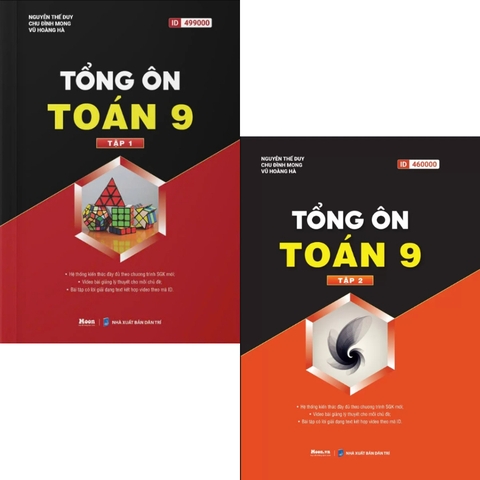 Tổng ôn Toán 9 tập 1+ tập 2