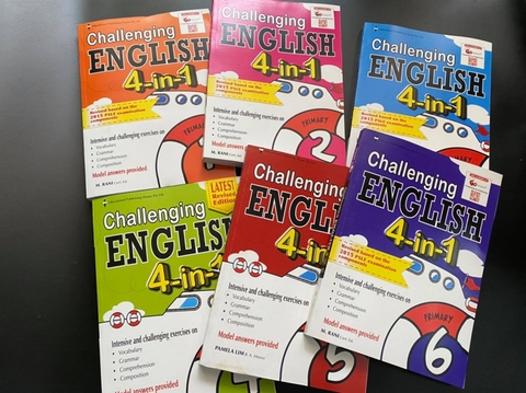 Challenging 4 in 1 english - 6 quyển (Sách nâng cao toán sing)