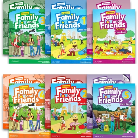 FAMILY AND FRIEND - 2ND EDITION Trọn bộ ( mỗi level  gồm 2 quyển kèm file nghe)