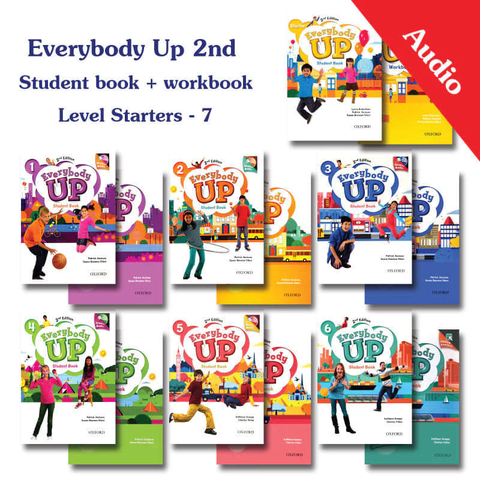 Vở viết Everybody Up bản 2nd - Level starter 1, 2, 3, 4, 5, 6  (tùy chọn)