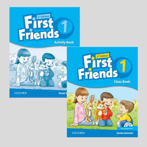 Sách - Giáo trình first friend 2nd edition level 1, 2 - bộ gồm 2 quyển - có file nghe
