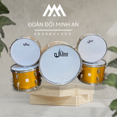 Bộ Trống Đội Gỗ KING (12inch  - 18inch)