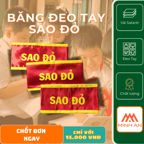 BĂNG ĐEO TAY SAO ĐỎ