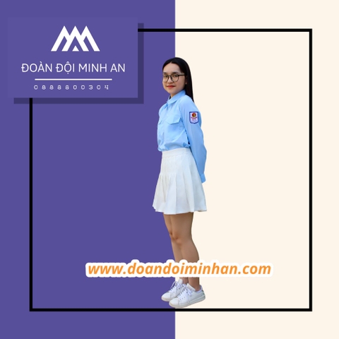 Sơ mi Tổng phụ trách Đội - Ngắn tay - Nữ