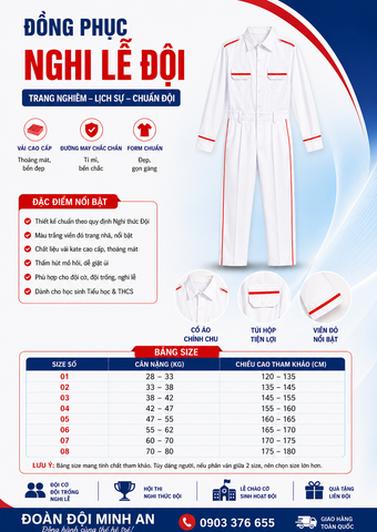 ĐỒNG PHỤC NGHI LỄ ĐỘI- BỘ DÀI
