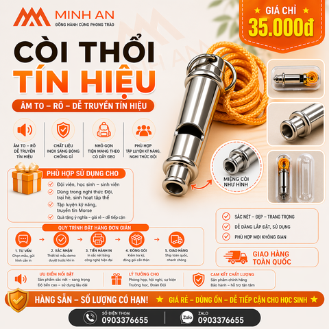 CÒI NHÔM THỔI TÍN HIỆU MORSE