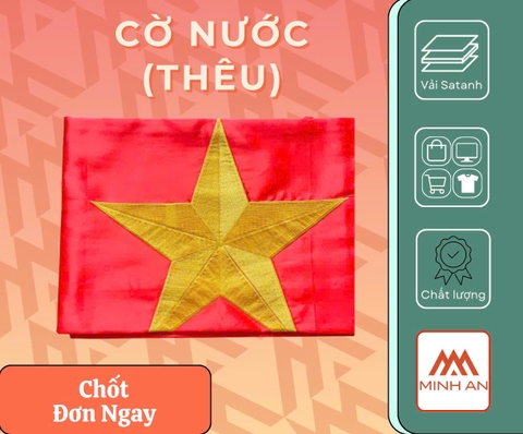 Lá cờ Tổ Quốc thêu - KT: 70x110