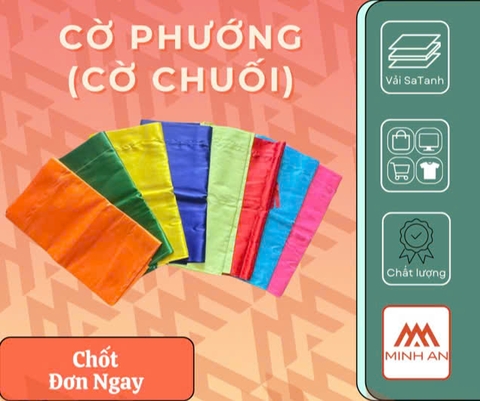 Cờ phướn nhiều màu (6 lá KT 50 x 90)