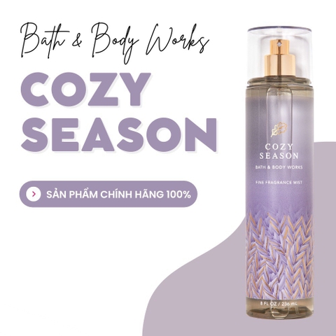 Body Mist Cozy Season - Xịt Thơm Toàn Thân Bath And Body Works Mỹ 236ml