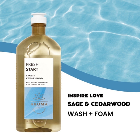 Sữa tắm Bath & Body Works Aromatherapy Sage & Cedarwood Body Wash 295ml